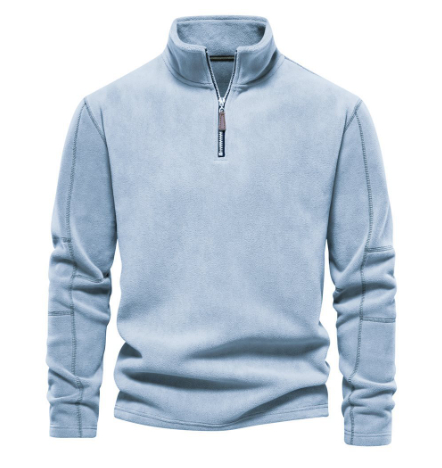 Theo™ Premium Stand-Collar Fleece Sweatshirt med Dragkedja