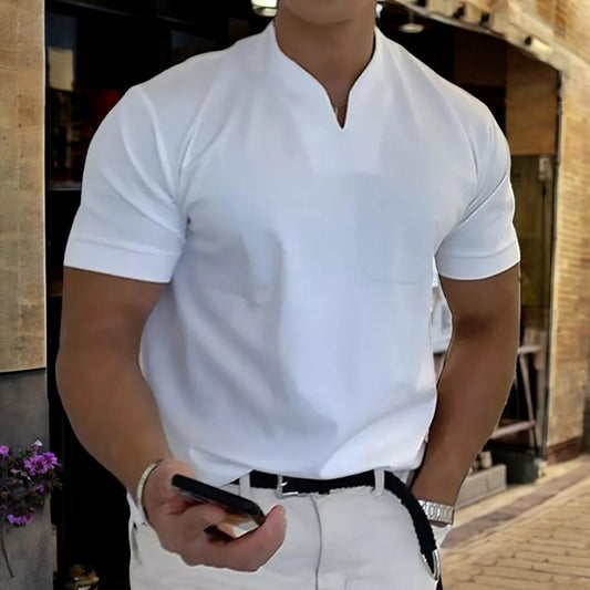 Axel™ – Gentleman’s Business Fitness T-shirt – Elegant Stil Möter Prestanda