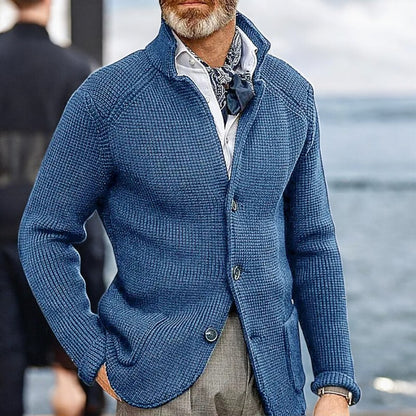 Victor™ Klassisk långärmad stickad cardigan