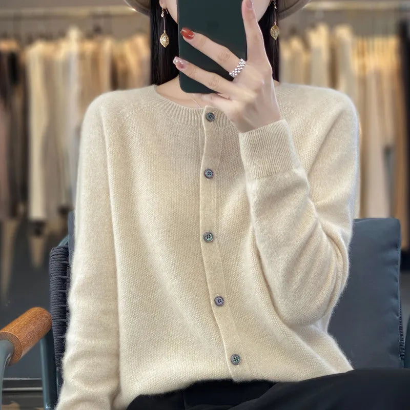 Ida™ Mysig Ull Cardigan